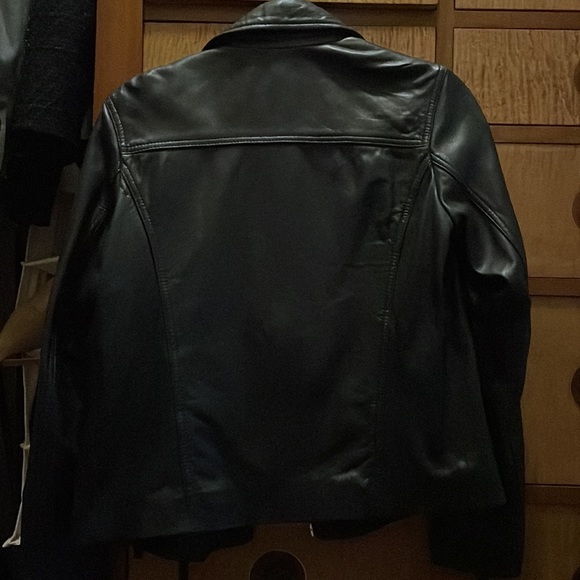 Topshop leather Moto jacket - Picture 7 of 7